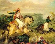 Eugene Delacroix Mounted Greek Warrior France oil painting artist